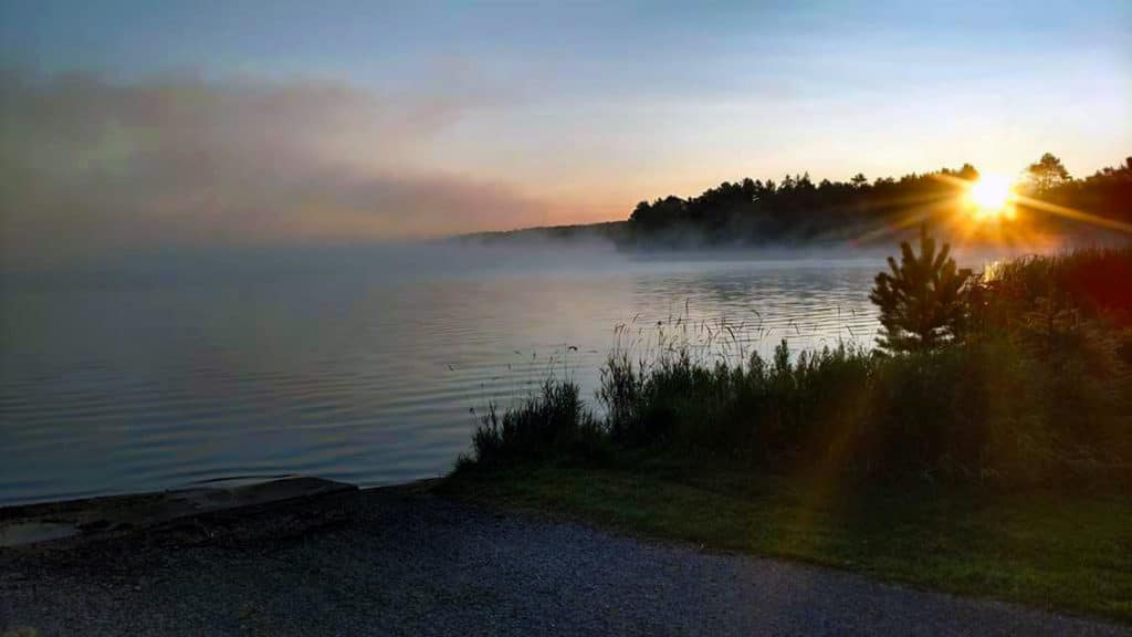 sunrise-lake-view-with-fog-north-twin-lake-wi